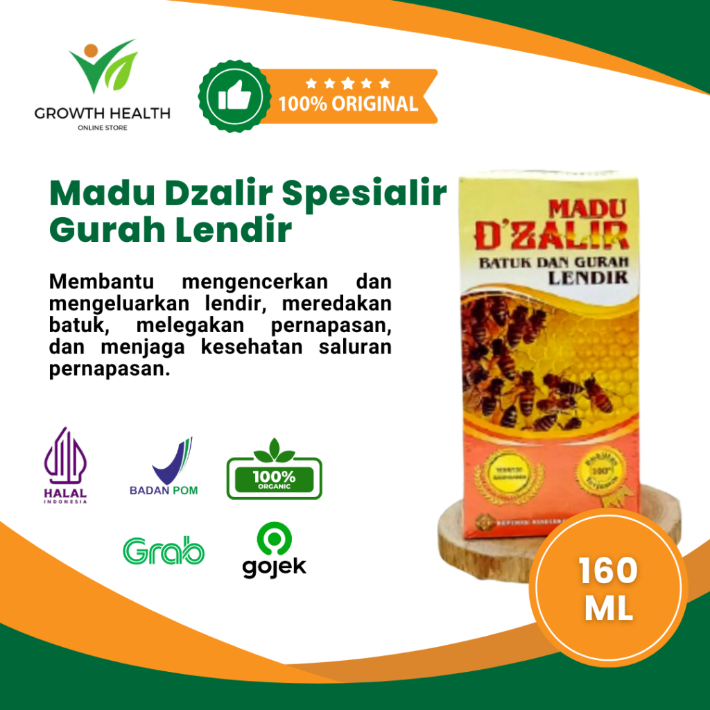 

Original Madu Dzalir Spesialir Gurah Lendir 160ml