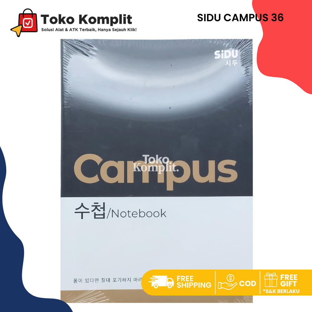 

Komplit - (5/PAK) Buku Tulis Sidu isi 36 Campus Korea Besar Ukuran Boxy