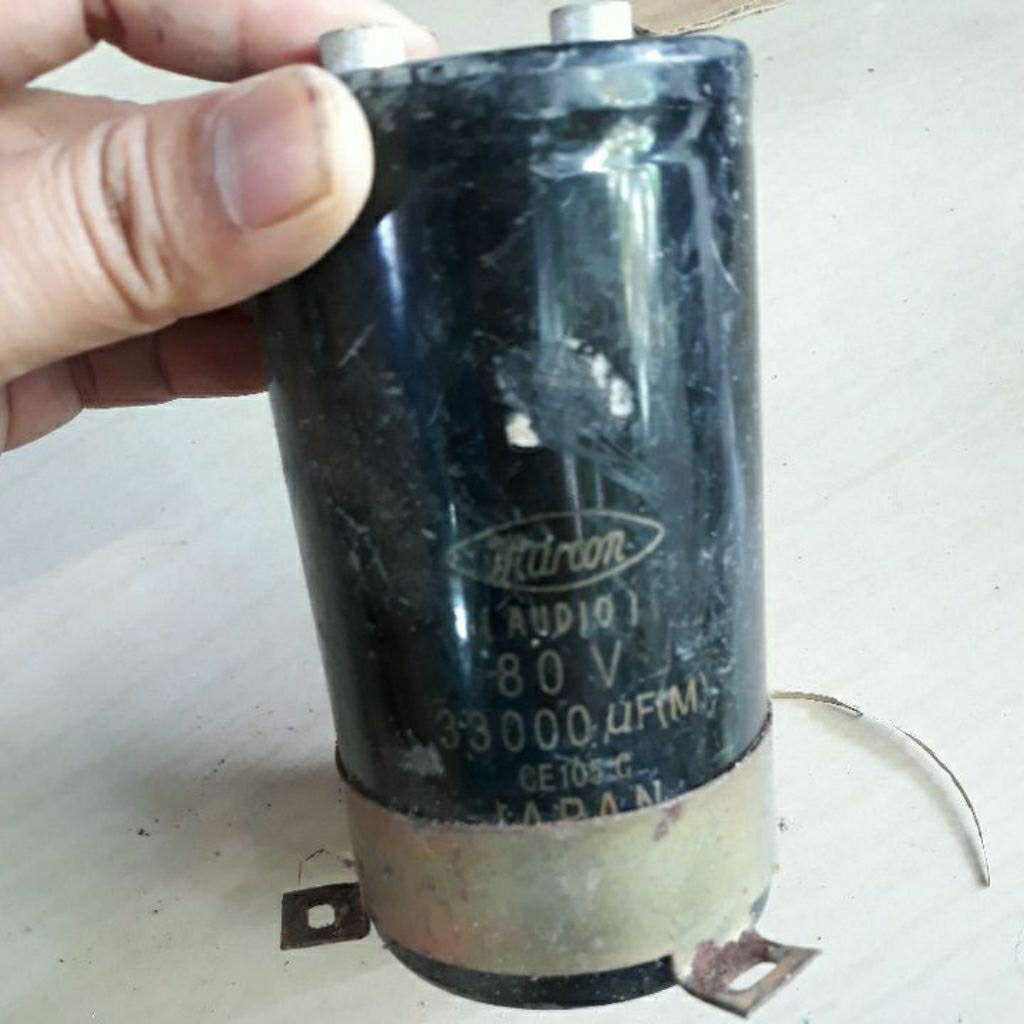 Elko 33000uf 80V MARCON pj,12 cm diameter 6,5 cm ORIGINAL