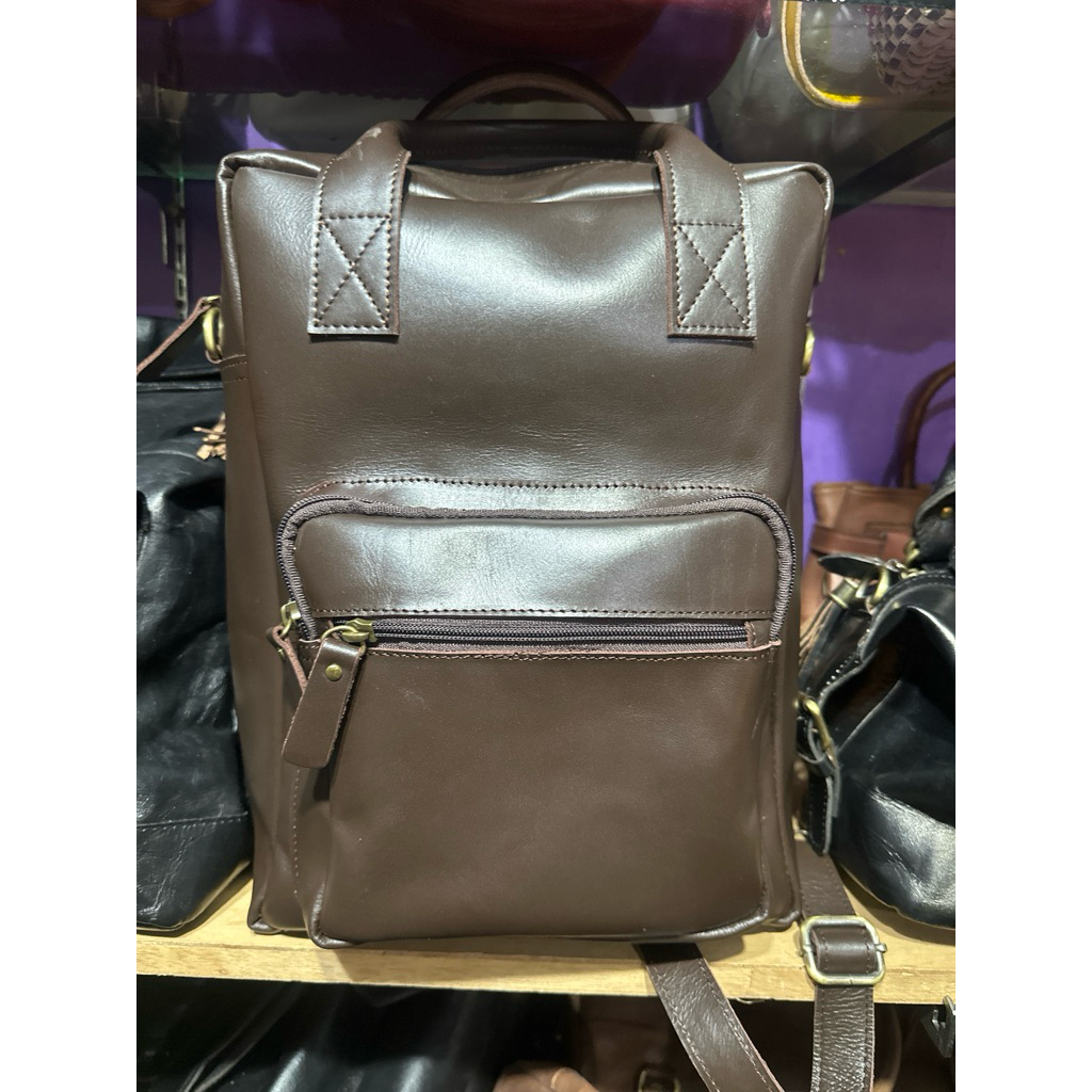 Ransel Laptop 2in 1 KULIT ASLI SAPI