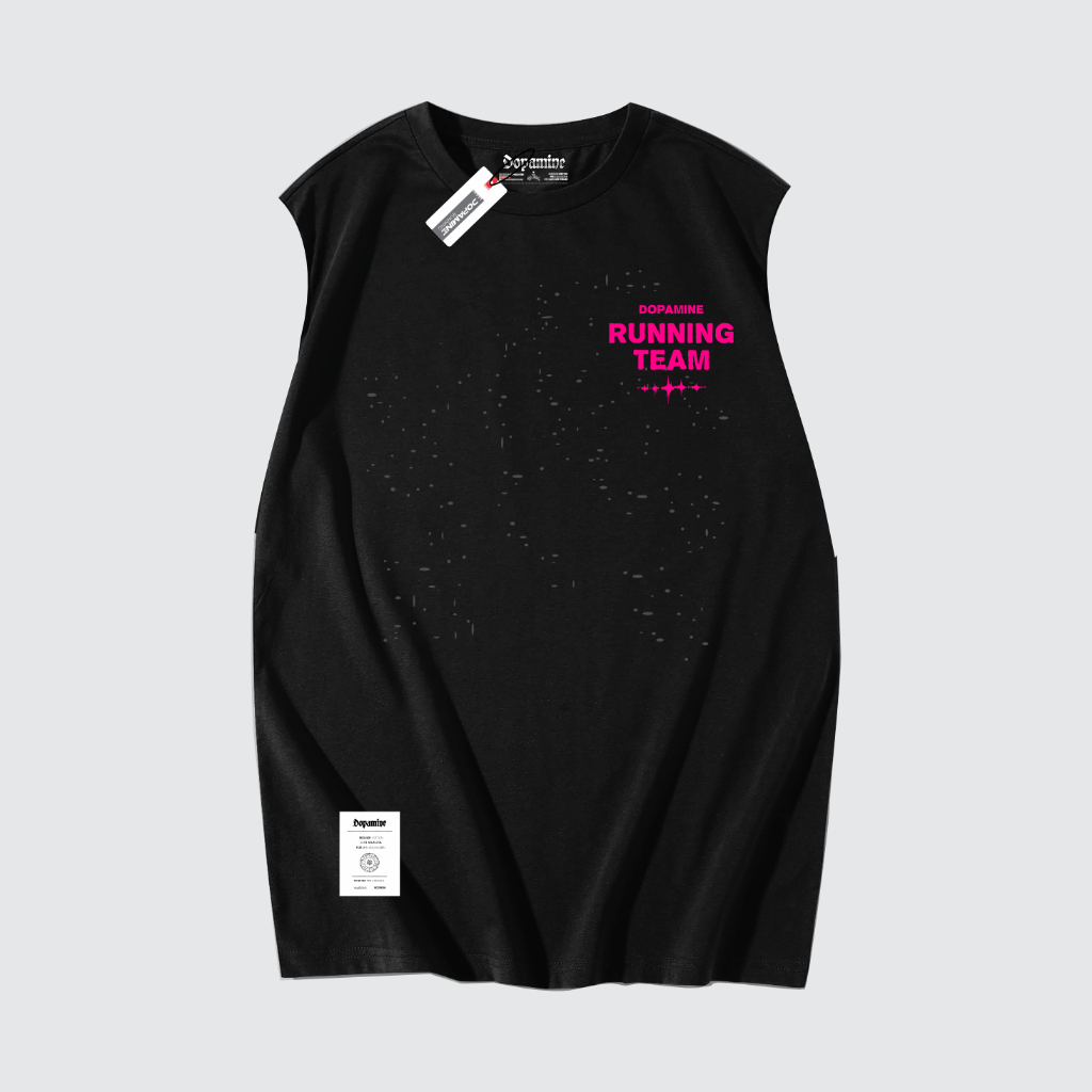 NEW DOPAMINE - Baju kaos Lari Jogging Pria Running Muscle Tee LASERSHOT Cowok T-shirt Cotton Combed