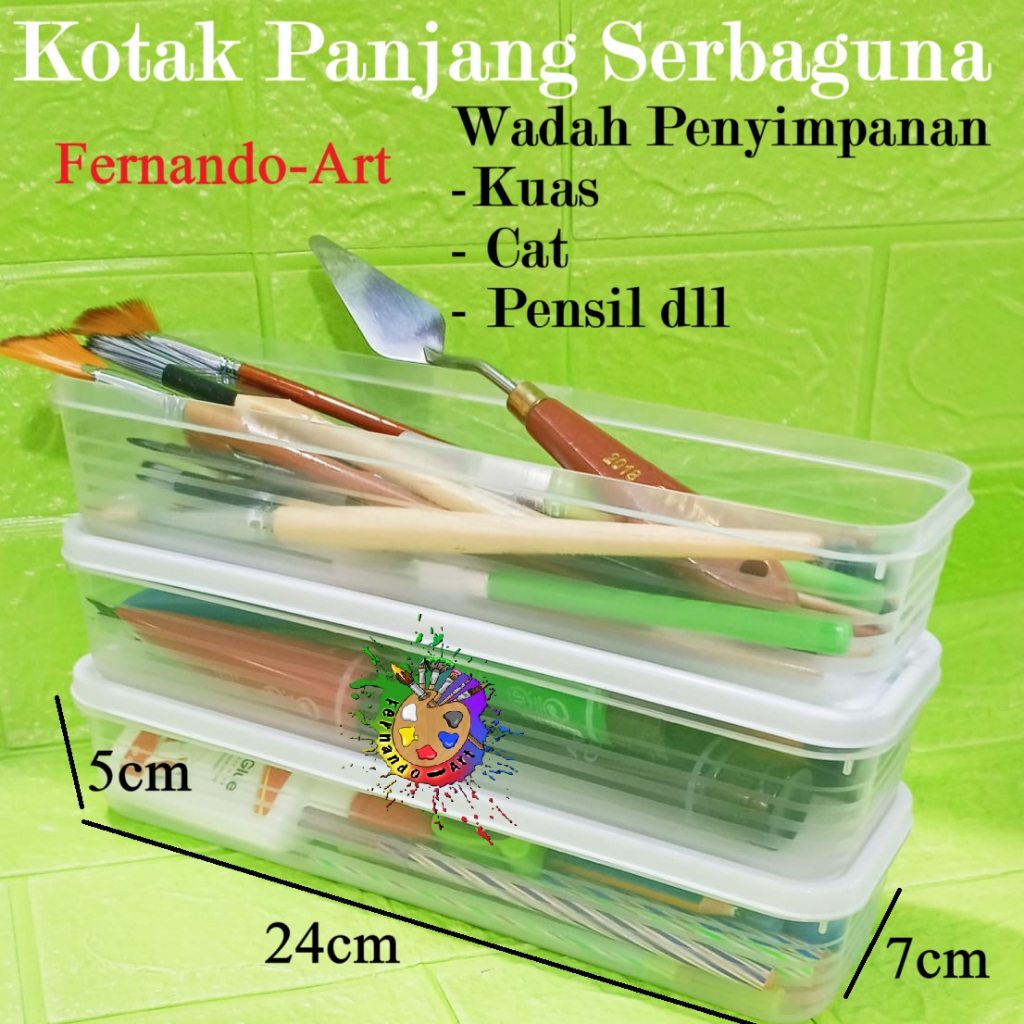 

BN - Toples Panjang Serbaguna / Wadah Penyimpanan Kuas, Cat, Pensil dll