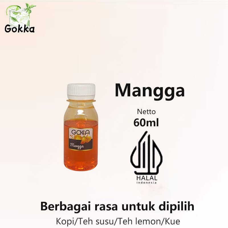 

Gokka Mangga Sirup 60ml - Delicious Mangga Flavor Syrup / Sirup Mangga