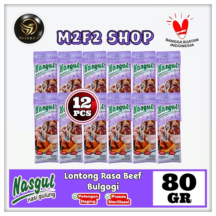 

Nasgul Nasi Gulung Rasa Beef Bulgogi | Lontong - 80 gr (Kemasan 12 Pcs)