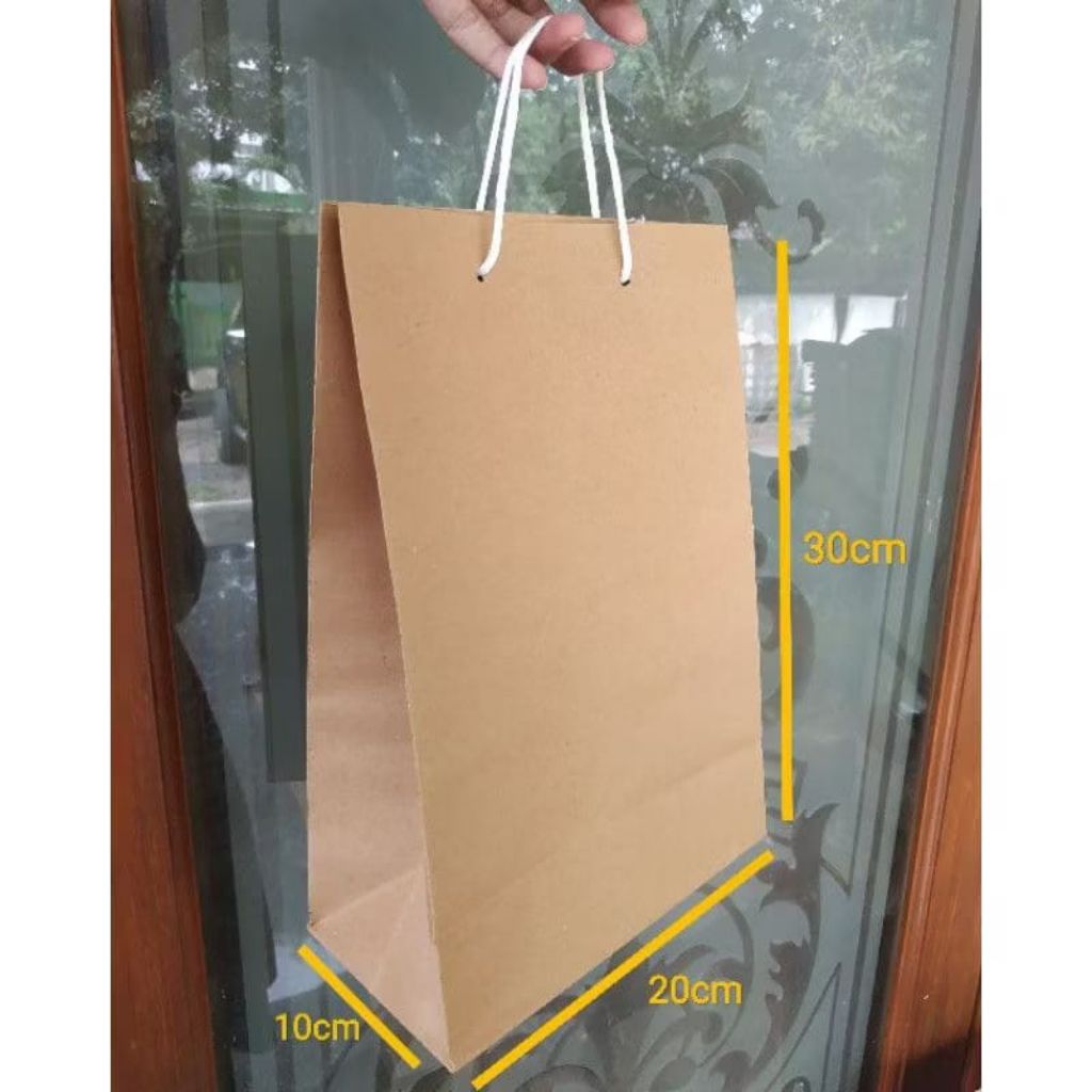 

Paper Bag Polos Uk 20x30x10cm Paper Bag Packing Non Motif Hand Bag Paper Bag Hampers Tas Hampers Tas Packing