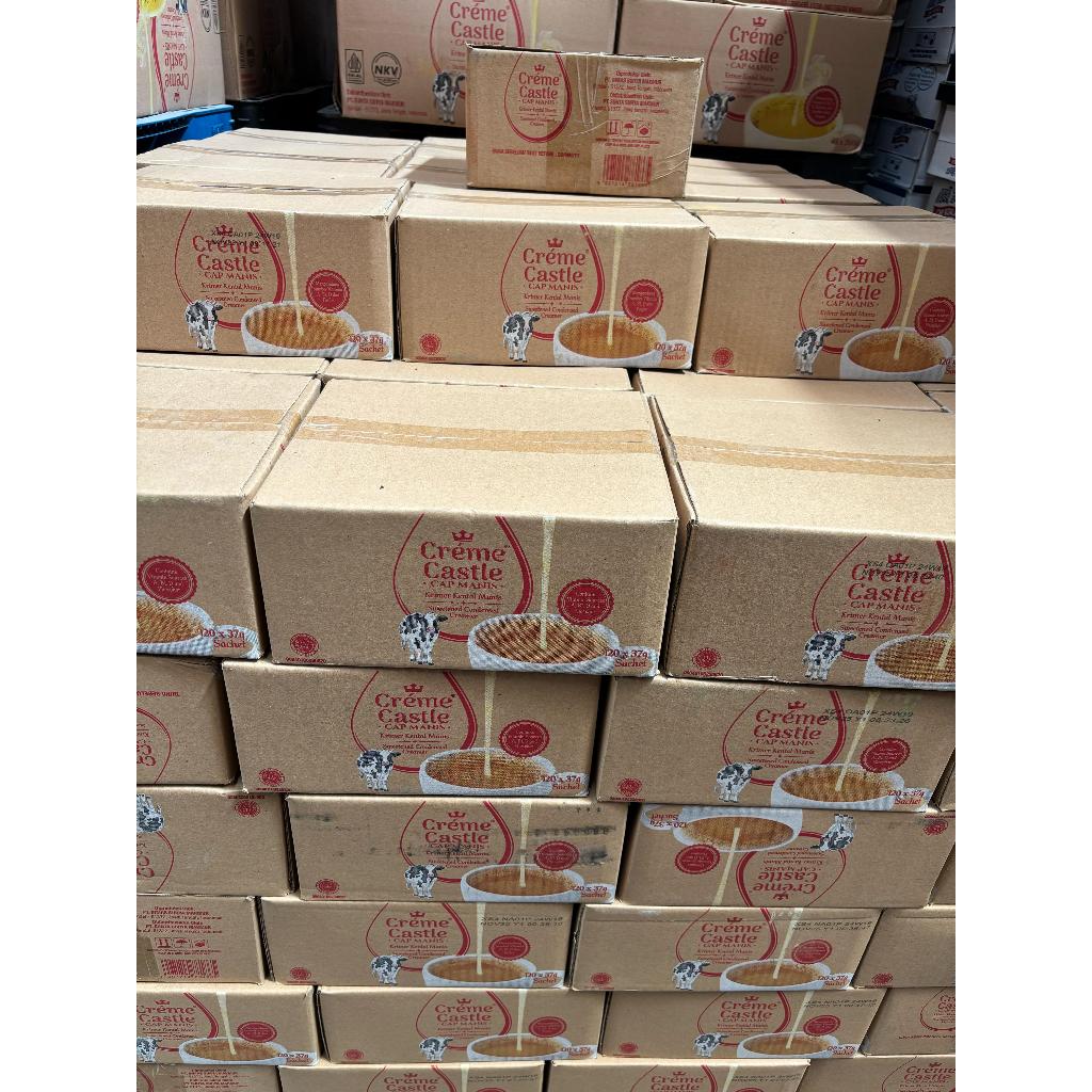 

Susu Kental Manis Creme Castle 37 Gr Sachet Original 20 Renceng(1 Karton) ED November 2025