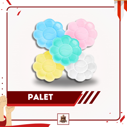 

Palet Cat Desain Bunga Terbuat Dari Plastik Berkualitas Tinggi, Ringan Dan Nyaman | Perlengkapan Seni Rupa
