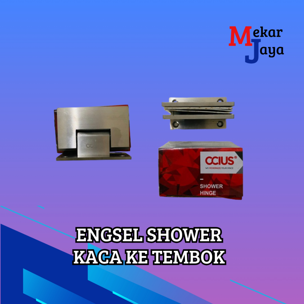 ENGSEL PINTU KACA/ENGSEL SHOWER KACA KE TEMBOK