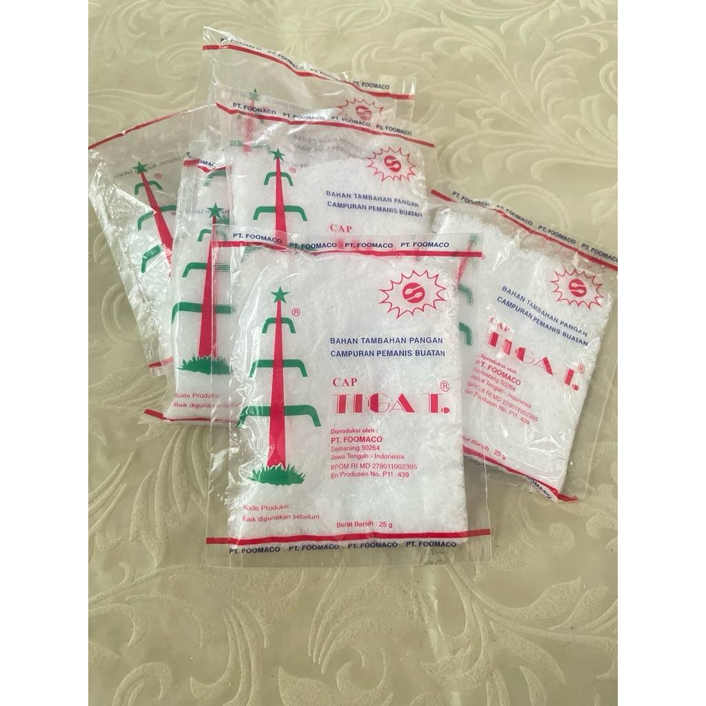 

pemanis makanan cap Tiga T