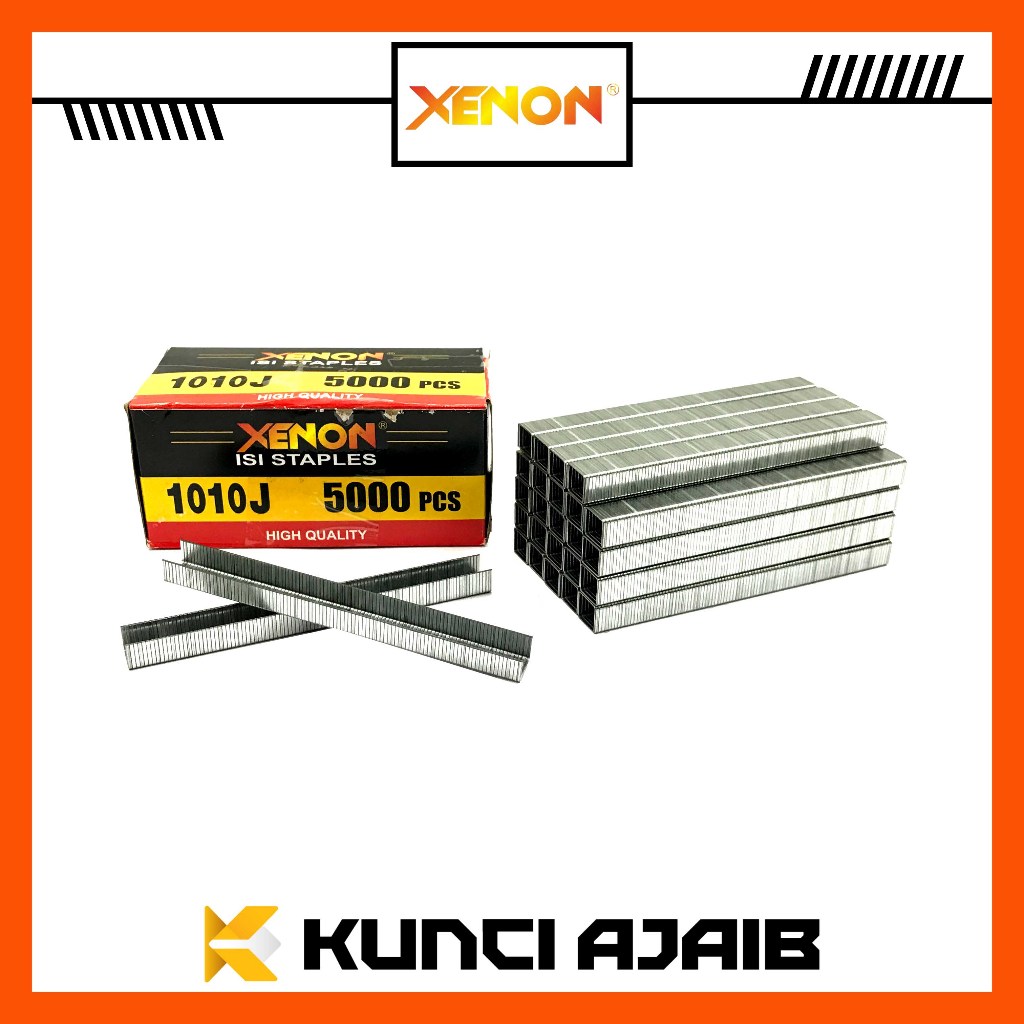 

XENON Isi Staples 1010J - Refill Air Nailer Gun Paku Tembak Stapler Bit Finish Nail 1010 J