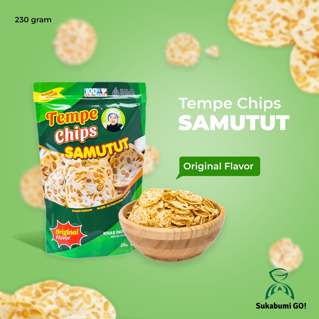 

Tempe Chips Samutut (130gr & 230gr) | Original/Spicy/Keju/Balado