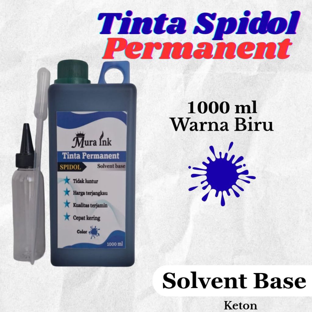 

Tinta spidol permanent biru 1 liter basis minyak mura ink