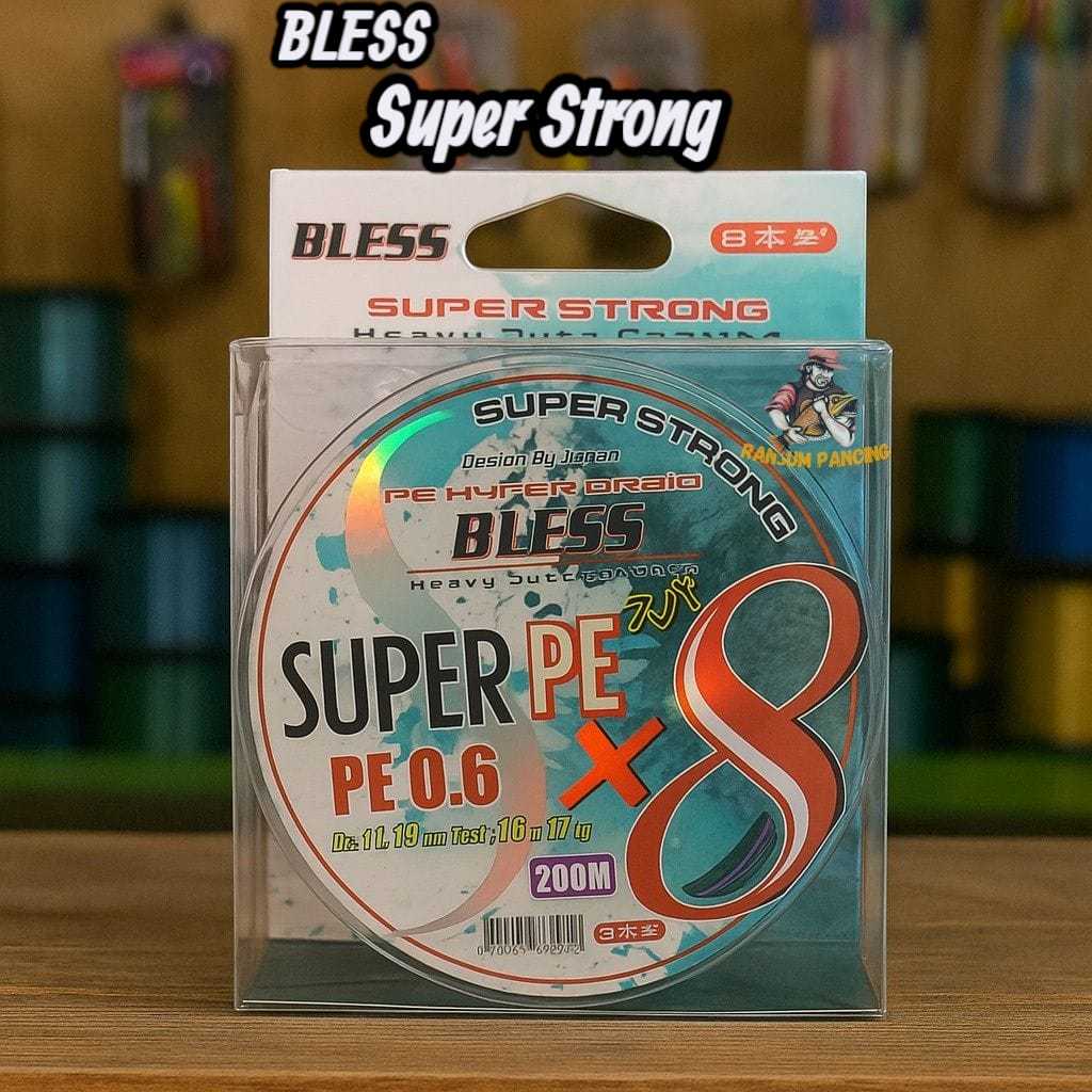 Senar pancing PE Bless Super Strong x8 200Meter Multicolor
