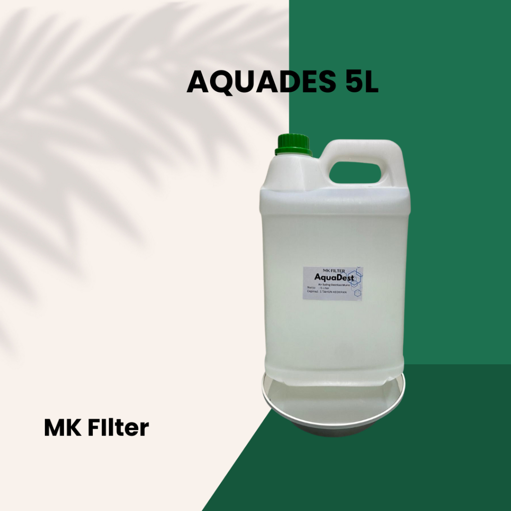 Aquadest / Akuades / Aquades / Air Suling 5 liter
