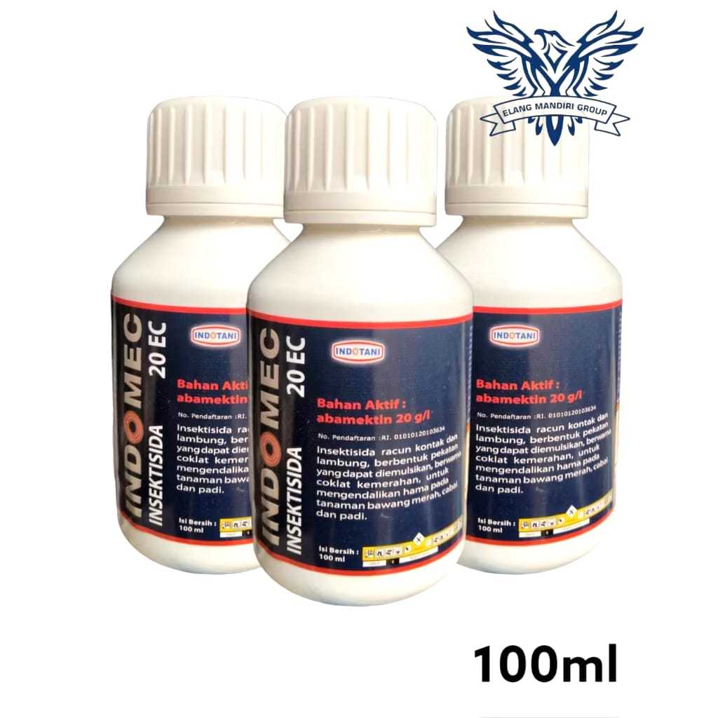Indomec 20EC 100ml Abamectin 20g/l Insektisida untuk mengendalikan hama pada tanaman Indotani