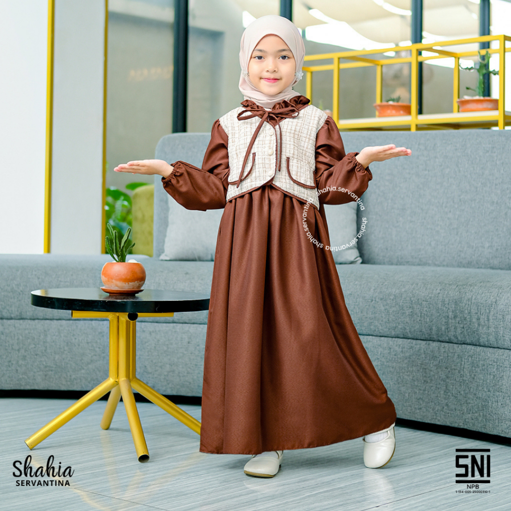 Shahia Servantina - Tifany Dress Gamis Anak Perempuan