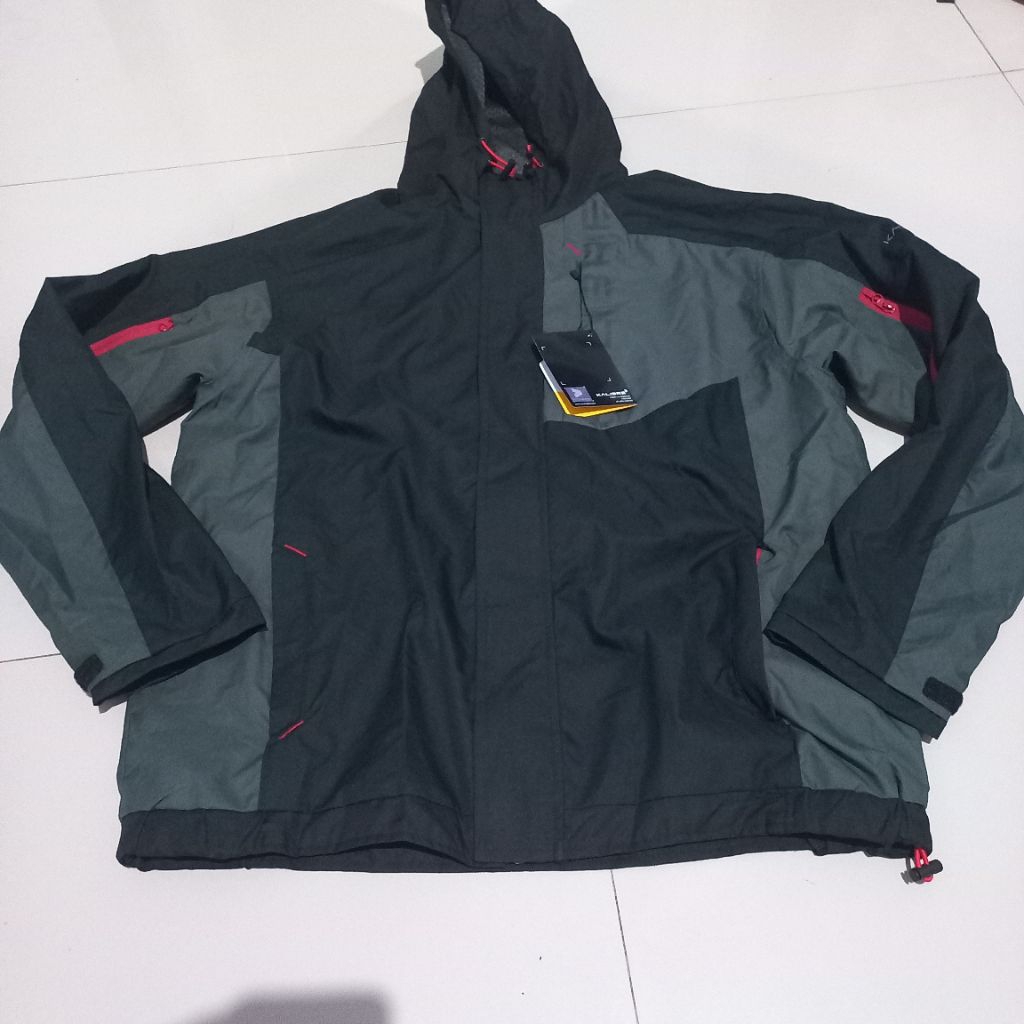 JAKET KALIBRE OUTDOOR SIZE XL Black-Grey