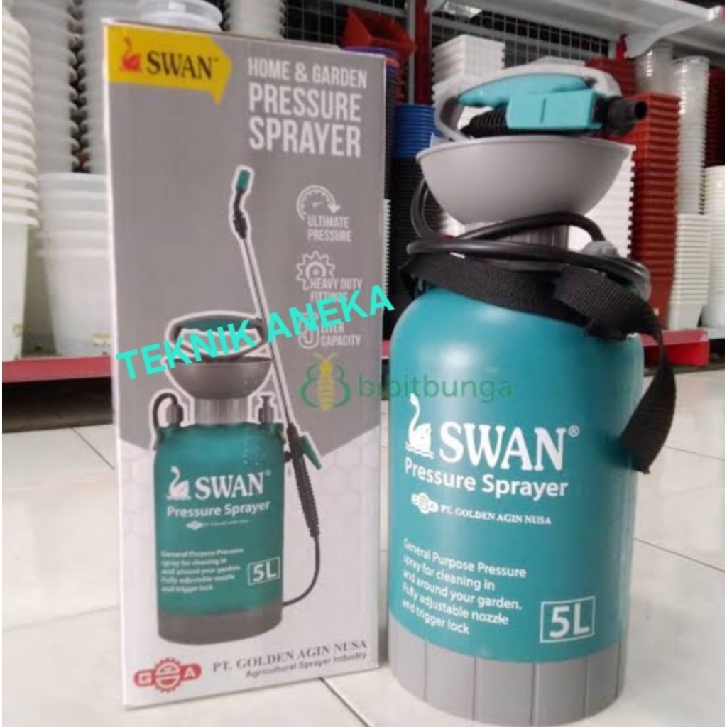 SWAN 5 LITER TANGKI SEMPROTAN HAMA TANAMAN DISINFEKTAN