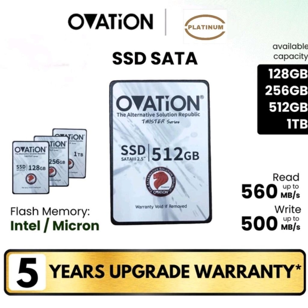 OVATION SSD SATA 128GB 256GB 512GB 1TB 2.5" SATA III Internal SSD SATA3