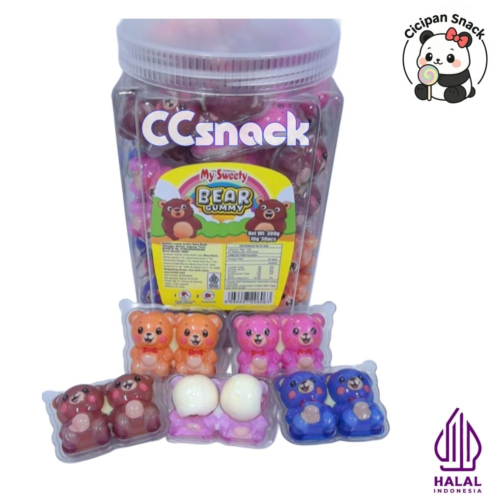 

MY SWEETY BEAR GUMMY TOPLES ISI 30