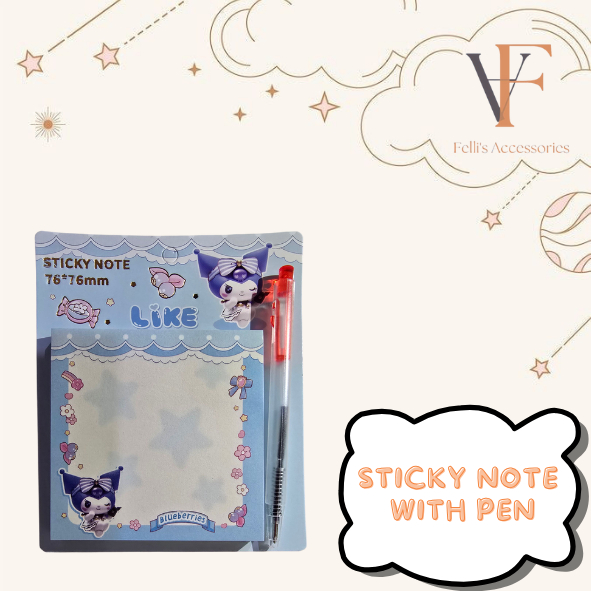 

Felli's Accessories - Sticky Note with Pen