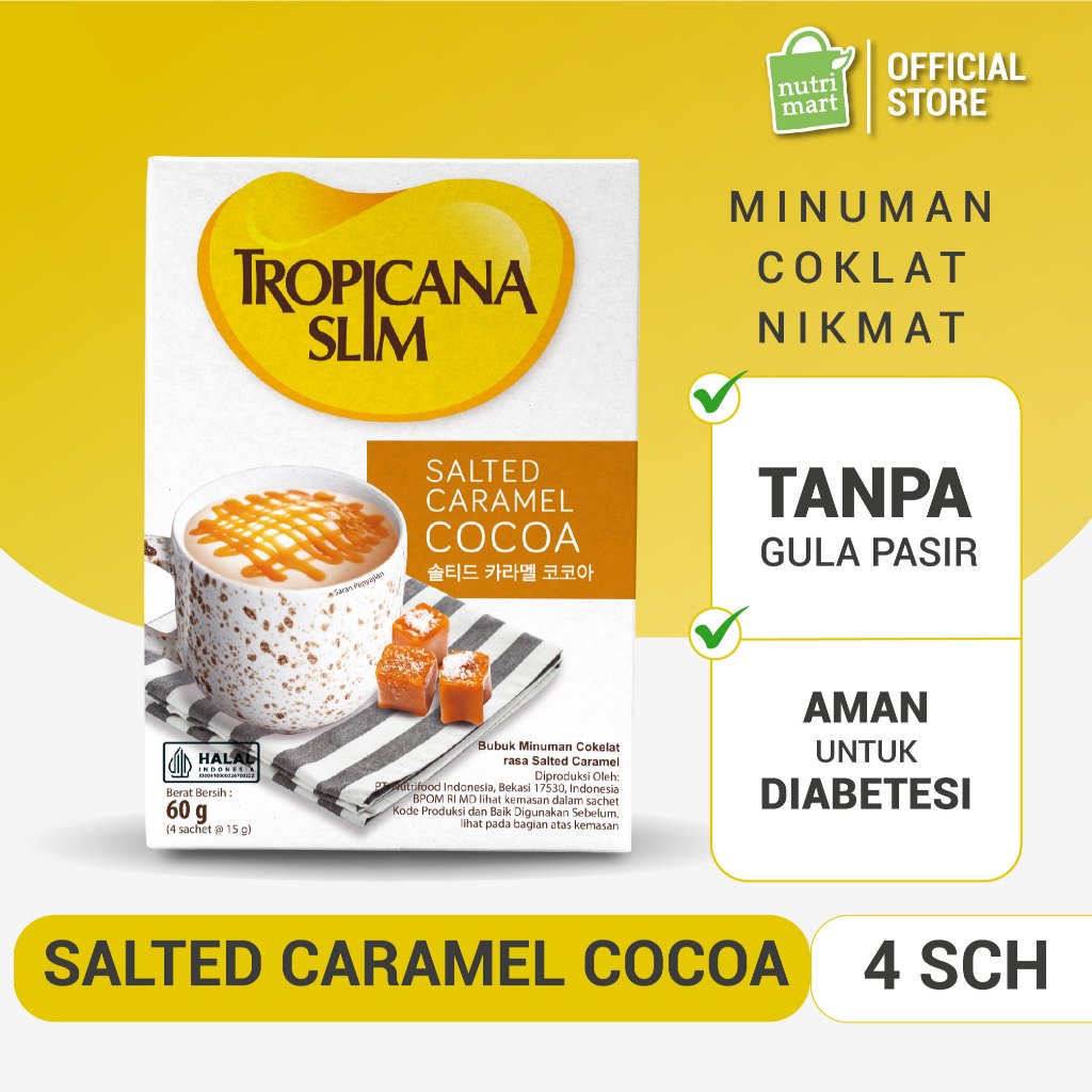 

[GIFT] Tropicana Slim Salted Caramel Cocoa (4 Sch) - HADIAH