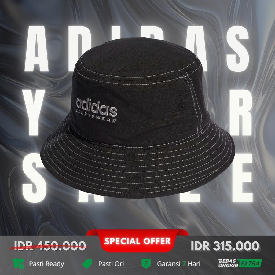 Topi bucket adidas Lifestyle Classic Cotton Bucket Hat - Hitam