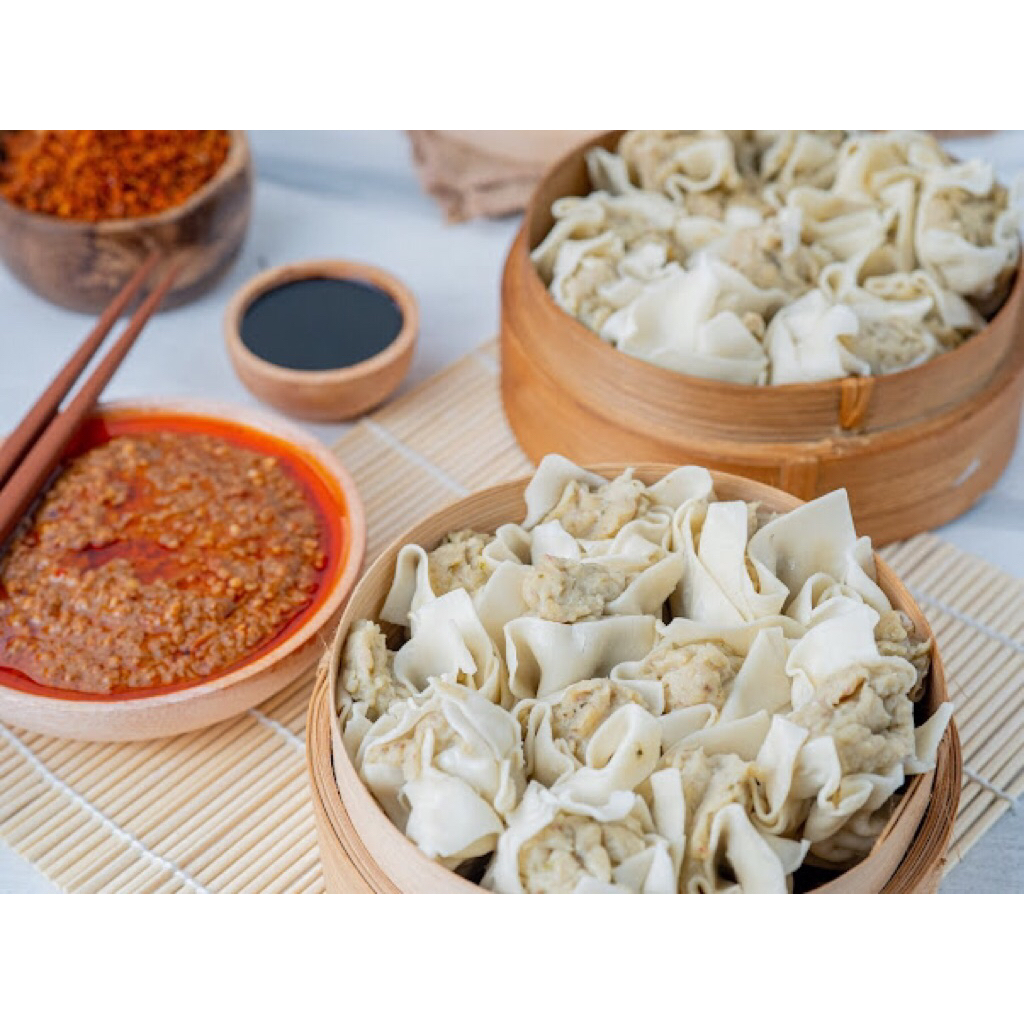 

SIOMAY MAMAABIY | SIOMAY IKAN ASLI 100% Halal DAN HOME MASE | FROZEN FOOD (isi 10 pcs ) DAN BUMBU KACANG