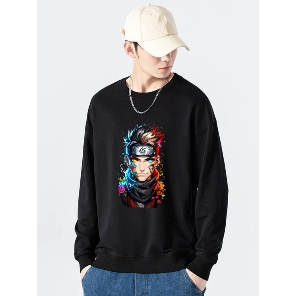 baju naruto pria terbaru lengan panjang baju kaos pria kaos pria korea baju pria trendy