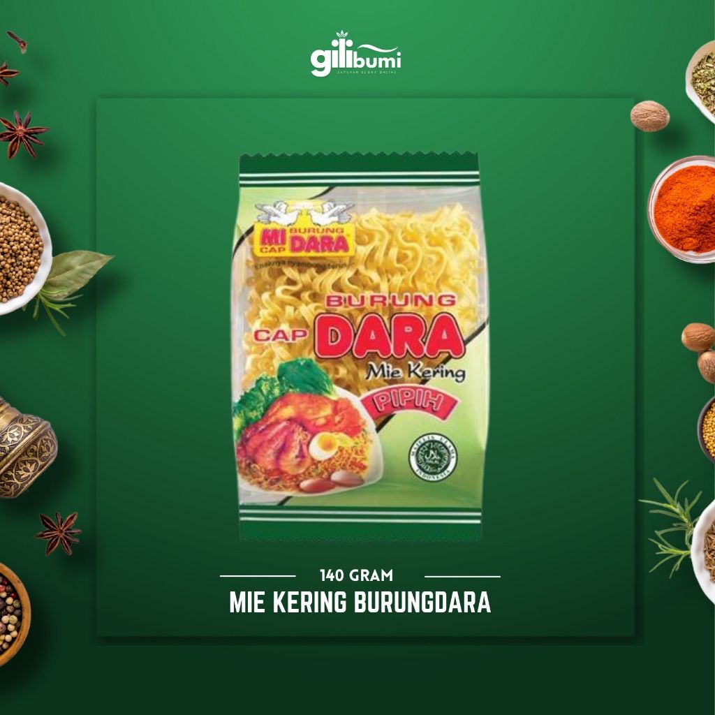 

Mie Burung Dara Kering Pipih 140gr