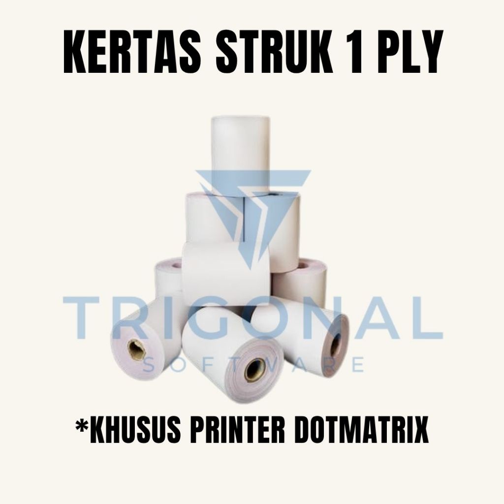 

KERTAS STRUK NCR 1 PLY / 2 PLY / 3PLY 75x60 UNTUK PRINTER KASIR DOT MATRIX 75x60mm