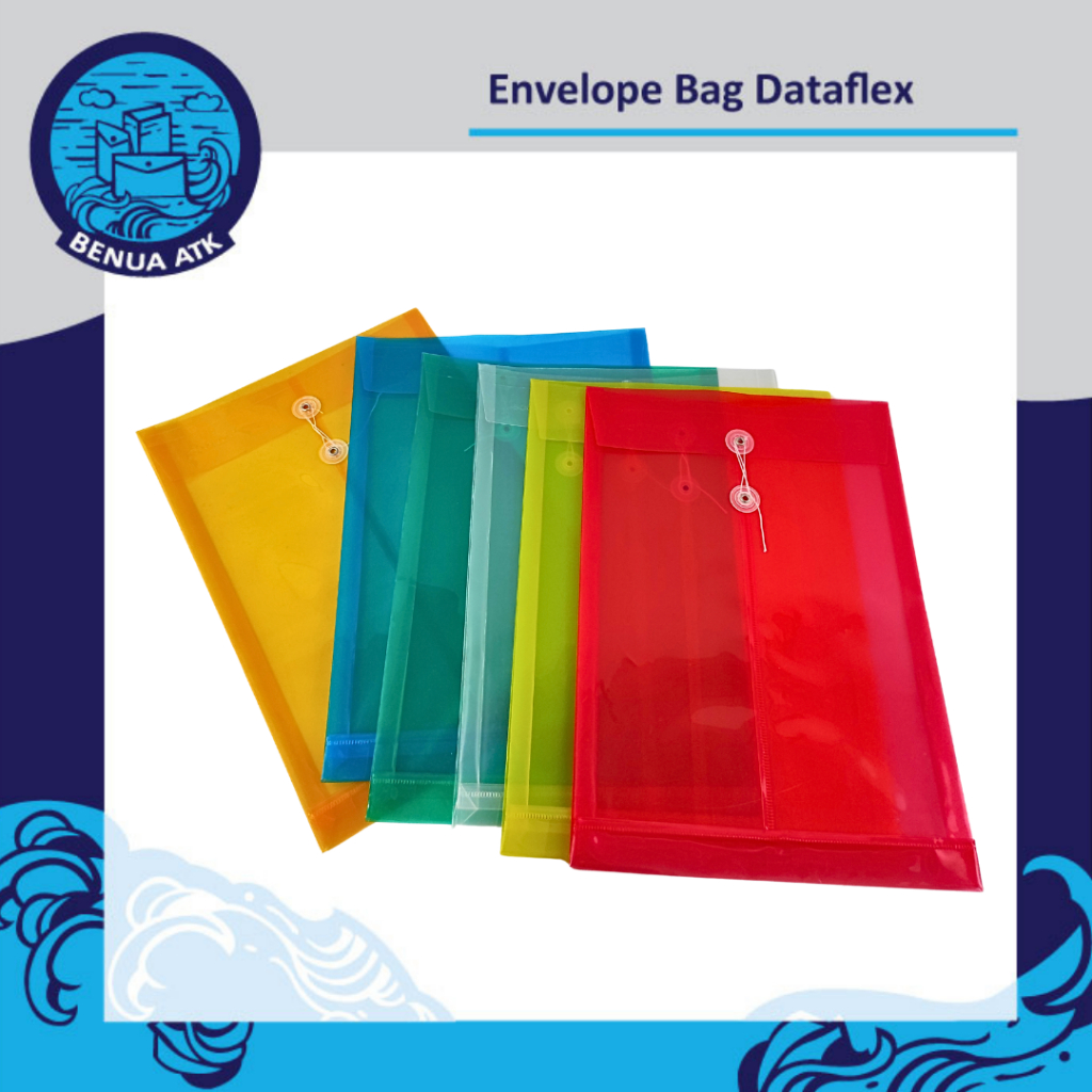 

Map Plastik Tali Folio Spine Envelope Bag Dataflex [isi 1 pcs] DF-7211