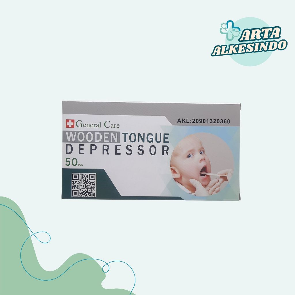 Tongue Spatel Kayu / Wooden Tongue Depressor / Spatel Kayu