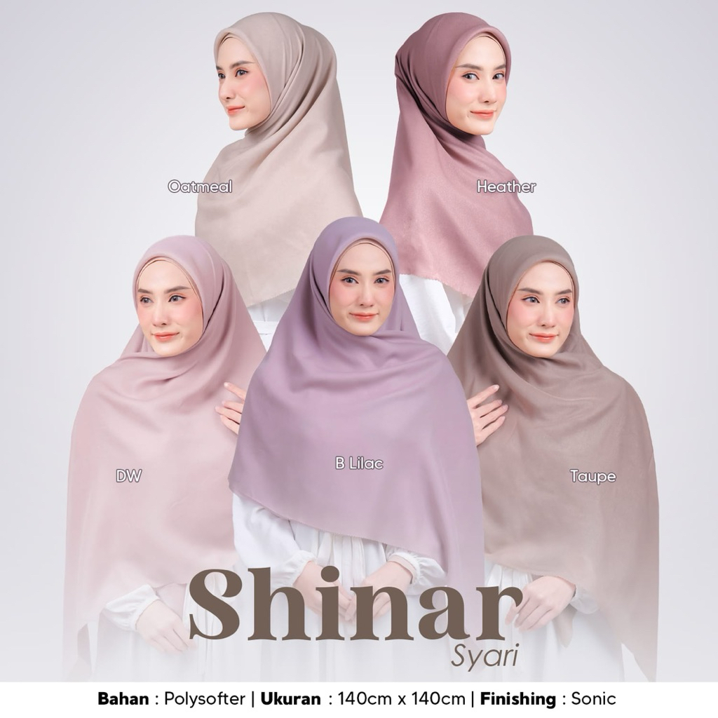 Hijab Segi Empat Sinar Ansania Glamour Finishing Sonic / Segi Empat Sinar Glamour