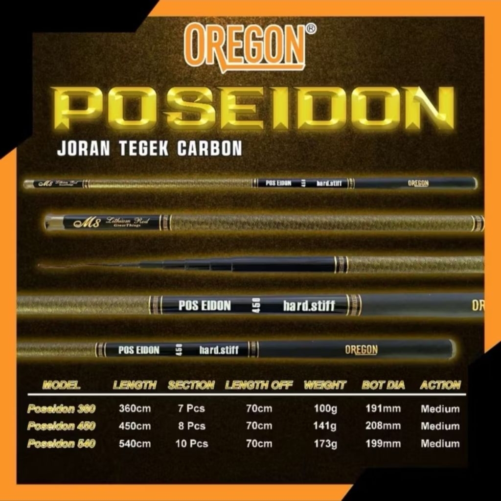 Joran Tegek Oregon Poseidon 360,450,540