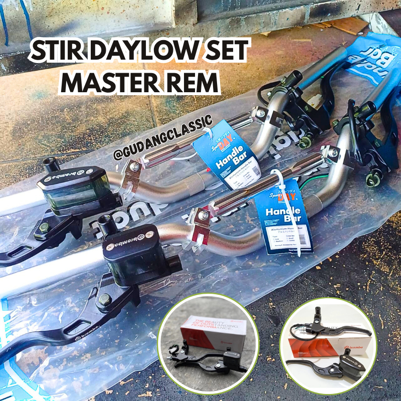 Paket Stang stir Day Adaptor Set Master Rem Brembo  Universal