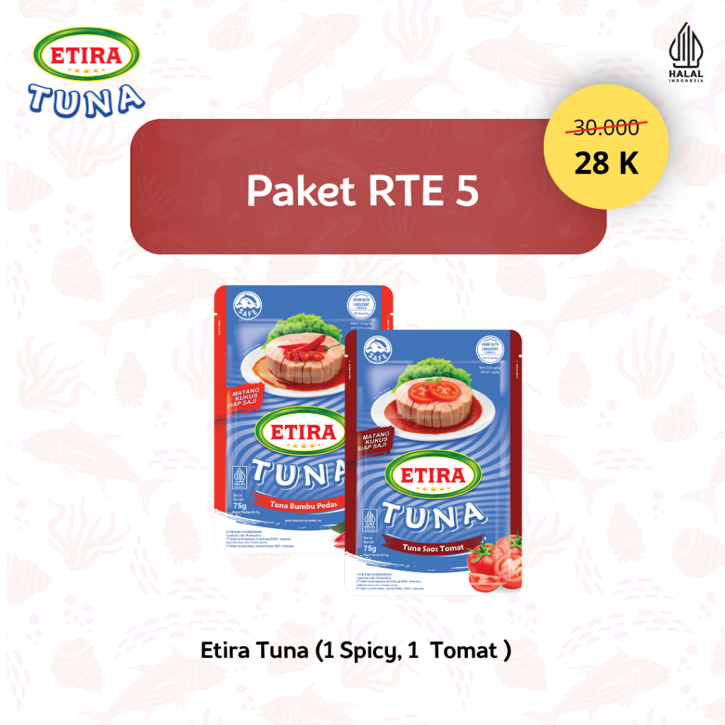 

Paket PRJ RTE 5 - RTE Pedas 1 Pack, Tomat 1 Pack