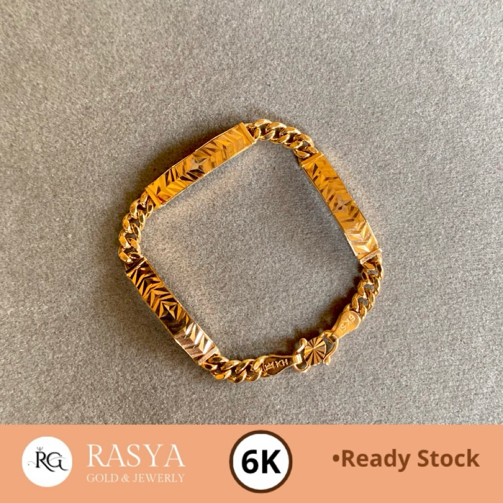 Gelang Rantai Plat Anak Kadar 300 / 6K Berat 2gr Gelang Emas Anak Baby