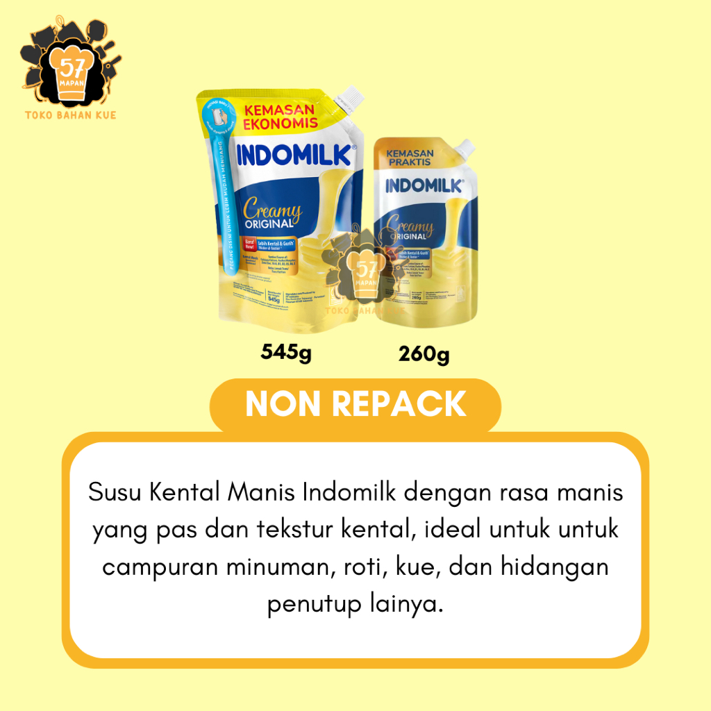 

SKM PUTIH INDOMILK POUCH 260 GR DAN 545 GR