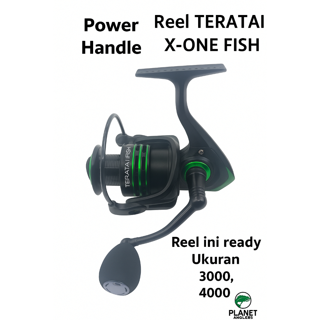 Reel power Handle TERATAI X-ONE FISH 13+1 BB (Ada Bonus)