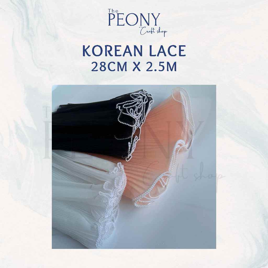 

The Peony Craft - KOREAN LACE | CURLY MESH | WRAPPING BOUQUET