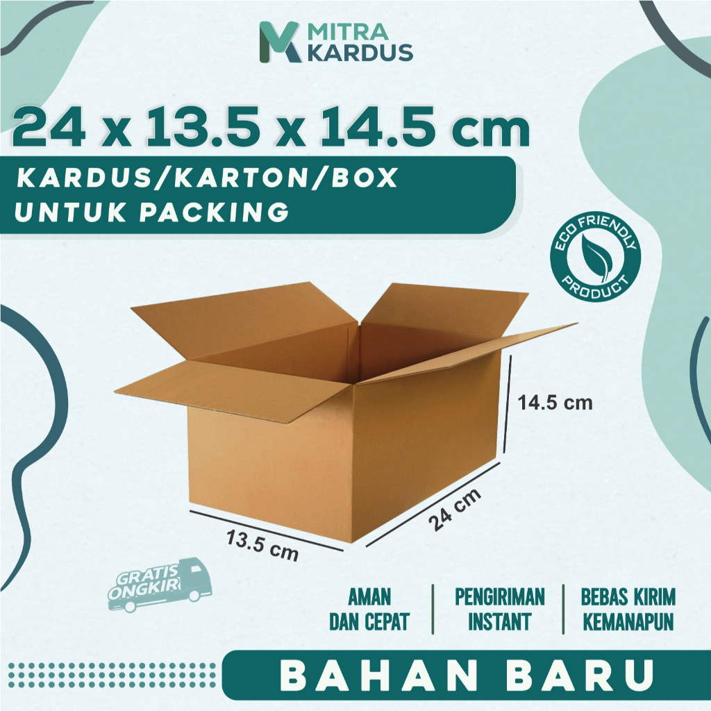 

kardus packing 24x13.5x14.5 cm / box karton corrugated single wall premium / Box Packing packing online