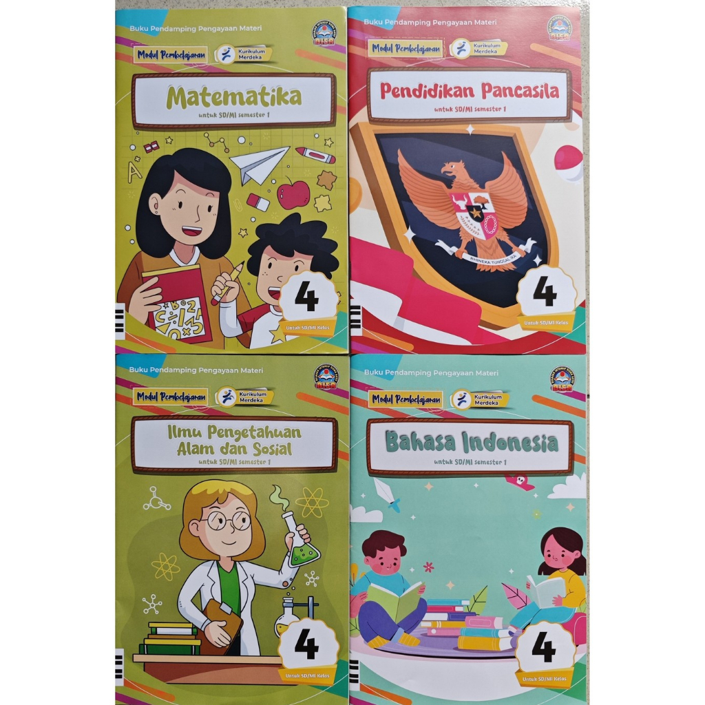 LKS BISA KELAS 4 SD KM  SEMESTER 1 BAHASA INDONESIA. MATEMATIKA.IPAS.PENDIDIKAN PANCASILA. SENI BUDA