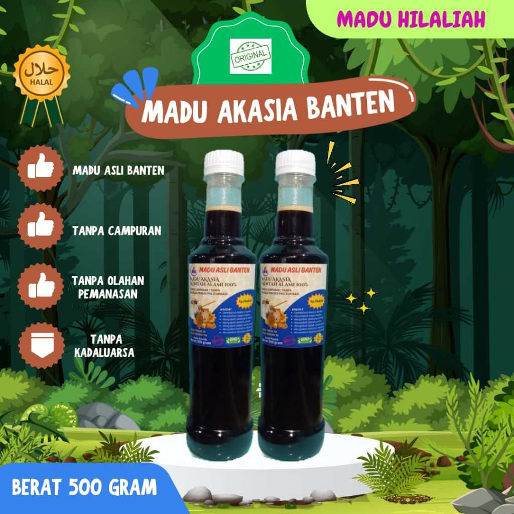

PROMO: Madu Akasia Banten, madu super original hutan liar, menambah imunitas tubuh (Berat 500 gram)