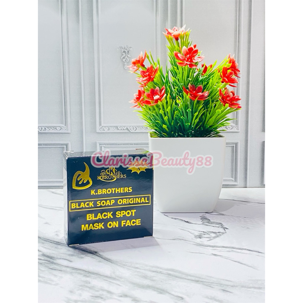 K BROTHERS BLACK SOAP SABUN DARK SPOT ORIGINAL THAILAND
