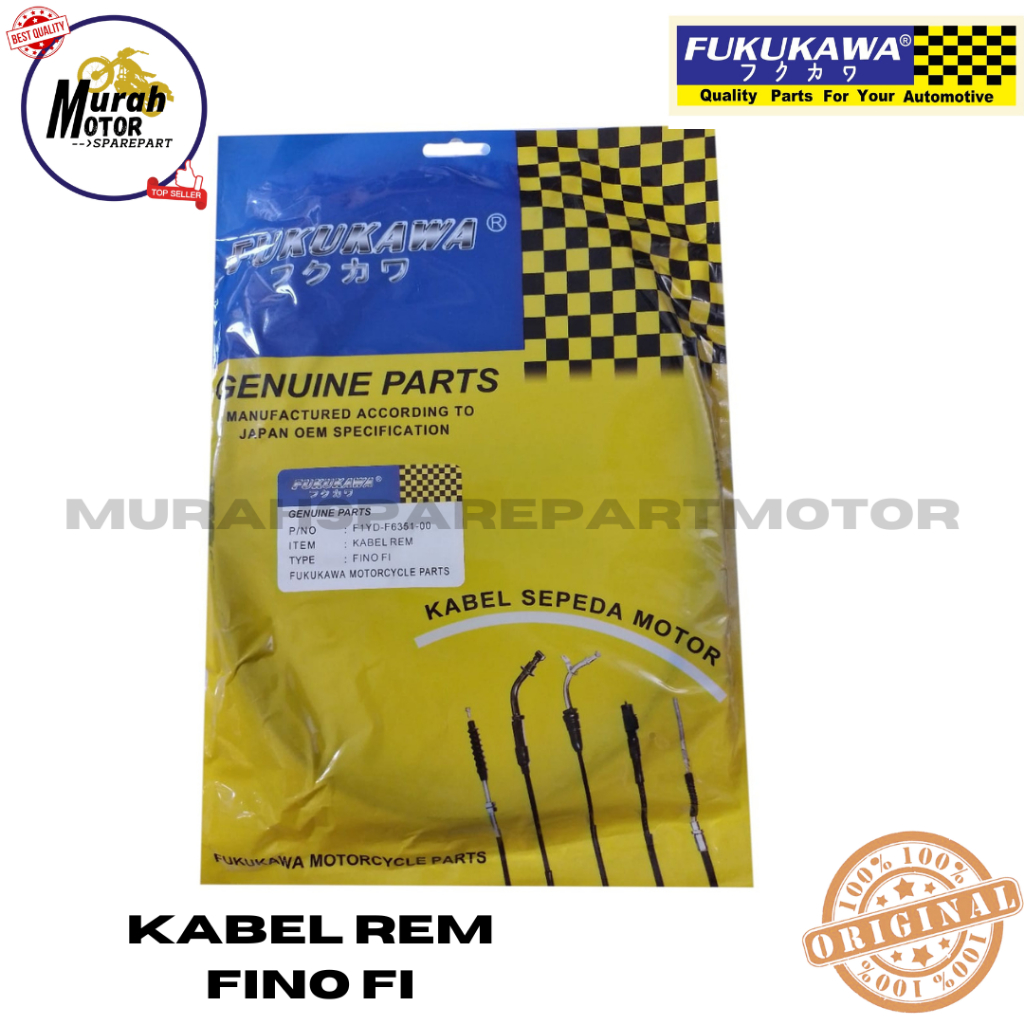 KABEL TALI REM BELAKANG YAMAHA FINO FI FUKUKAWA