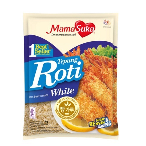 

Mamasuka Tepung Roti Putih 1kg / Tepung Panir / White Bread Crumb