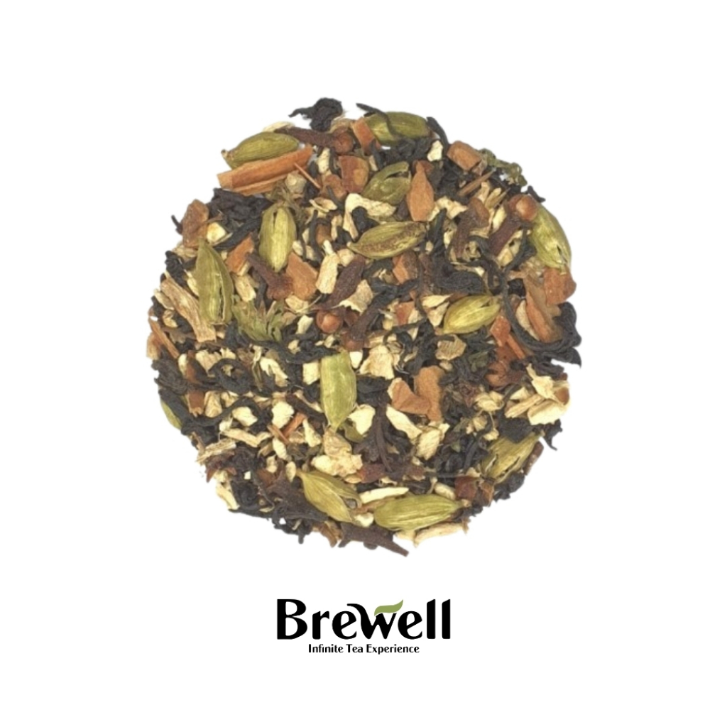 

MASALA CHAI Tea Blend - Black Tea with Spices and Stevia 15 Gram / 50 Gram