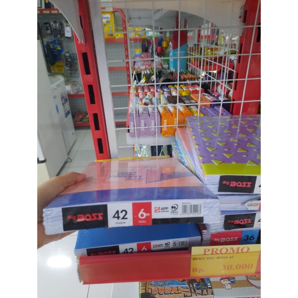 

6 PCS Buku Tulis Big Boss isi 42 Lembar