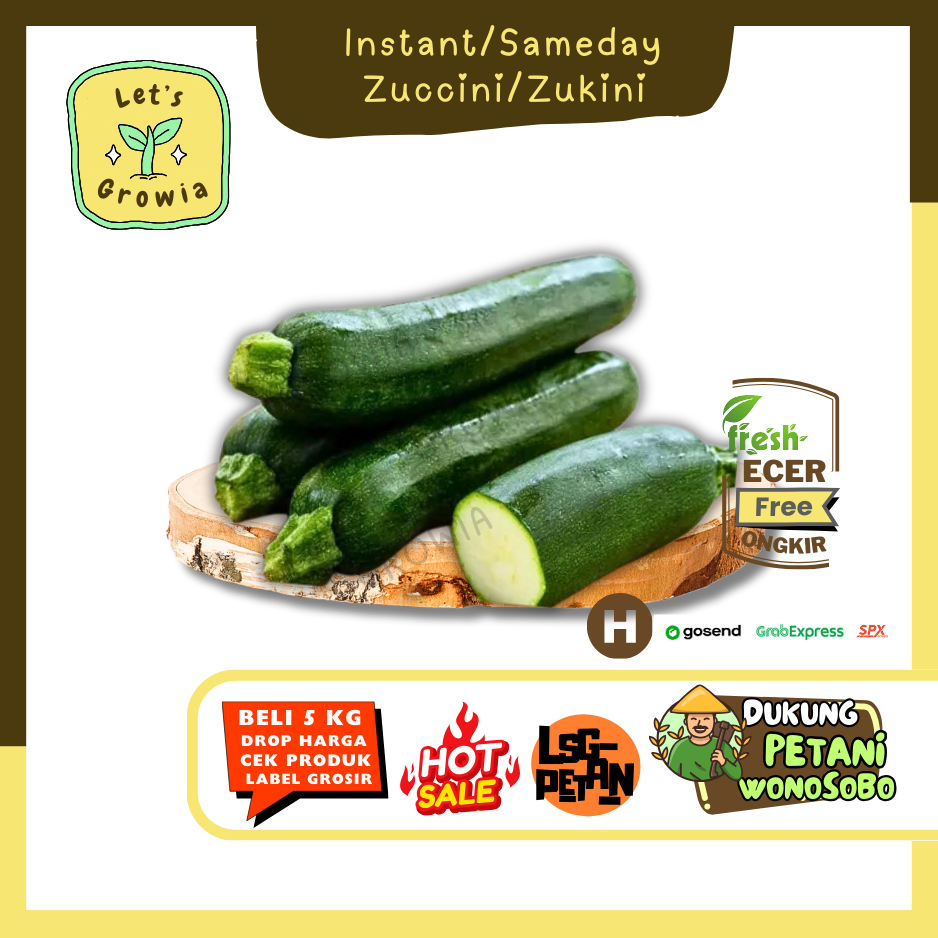 

Growia || Timun Zukini / Zucchini / Zuccini -- Hasil Petani Langsung Ecer (H)